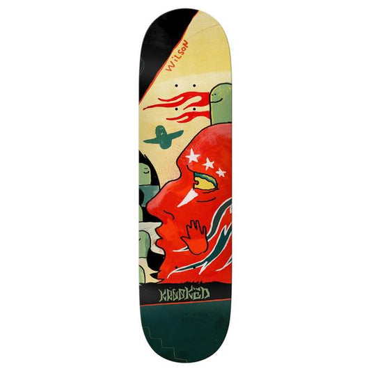 Krooked Skateboards Andrew Wilson Three Star Deck 8.5"-Black Sheep Skate Shop