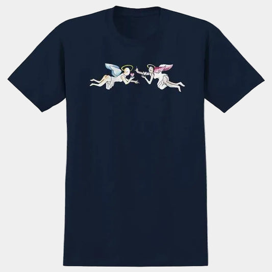 Krooked Skateboards Angels T-Shirt True Navy-Black Sheep Skate Shop