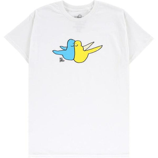 Krooked Skateboards Bird Hug T-Shirt White-Black Sheep Skate Shop