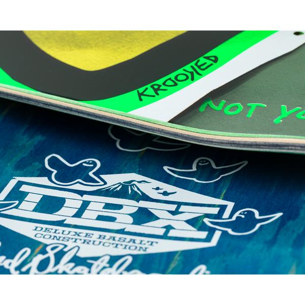 Krooked Skateboards Bobby Worrest Struggual DBX Basalt Deck 8.25" Glow Ink-Black Sheep Skate Shop