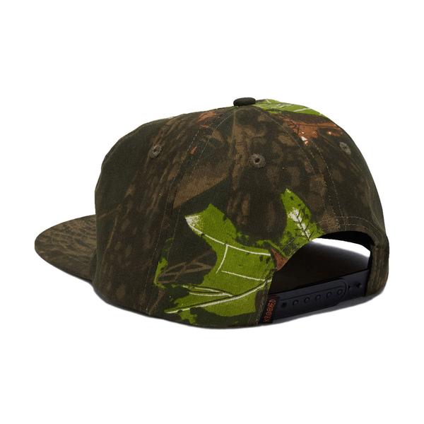 Krooked Skateboards Camo Eyes Unstructured Snapback Hat Tree Camo-Black Sheep Skate Shop