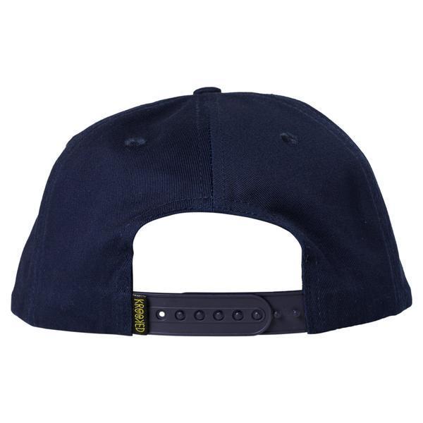 Krooked Skateboards Chrome Zone Unstructured Snapback Hat Navy-Black Sheep Skate Shop