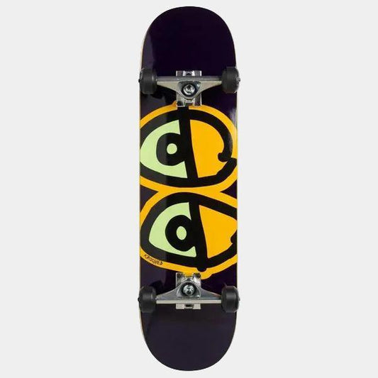 Krooked Skateboards Deluxe Glow Eyes Complete Skateboard 8.25"-Black Sheep Skate Shop