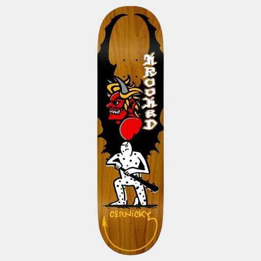 Krooked Skateboards Eddie Cernicky Devil Deck 8.5"-Black Sheep Skate Shop