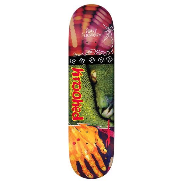 Krooked Skateboards Eddie Cernicky Snake Bite Deck 8.38"-Black Sheep Skate Shop