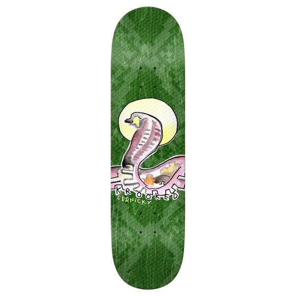 Krooked Skateboards Eddie Cernicky Snake Deck 8.62"-Black Sheep Skate Shop