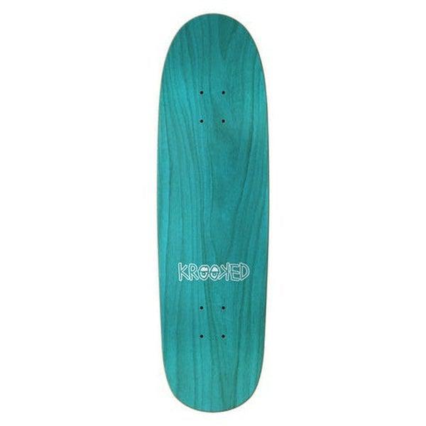 Krooked Skateboards Eyes Shaped Deck 9.3" Assorted Wood Stain-Black Sheep Skate Shop