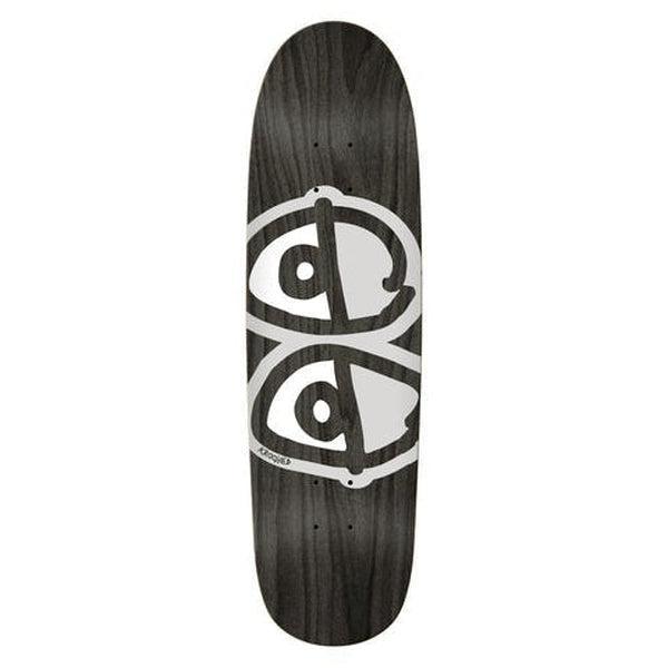 Krooked Skateboards Eyes Shaped Deck 9.3" Assorted Wood Stain-Black Sheep Skate Shop
