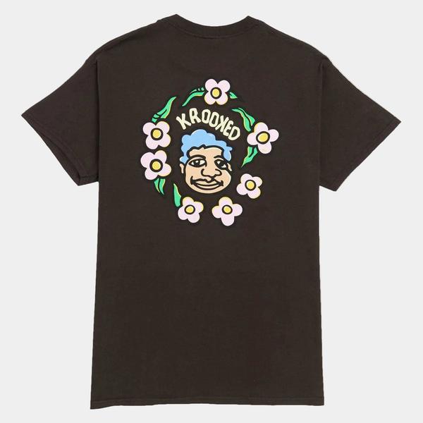 Krooked Skateboards MG T-Shirt Dark Chocolate - Cream-Black Sheep Skate Shop