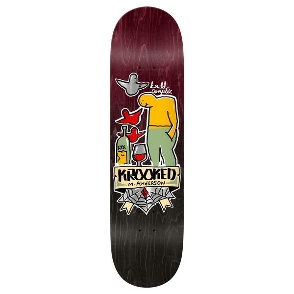 Krooked Skateboards Mike Anderson Complex Deck 8.38"-Black Sheep Skate Shop