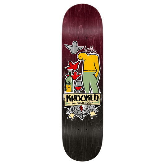 Krooked Skateboards Mike Anderson Complex Deck 8.38"-Black Sheep Skate Shop