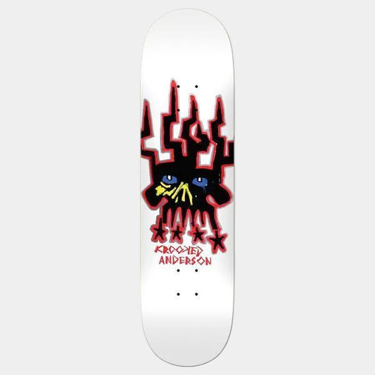 Krooked Skateboards Mike Anderson Skull King Deck 8.38"-Black Sheep Skate Shop