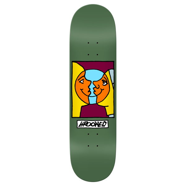 Krooked Skateboards Moonsmile Easy Rider Deck 8.38" Green-Black Sheep Skate Shop