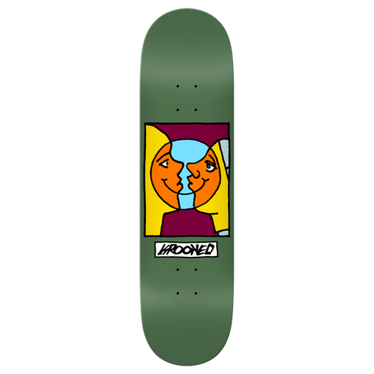 Krooked Skateboards Moonsmile Easy Rider Deck 8.38" Green-Black Sheep Skate Shop