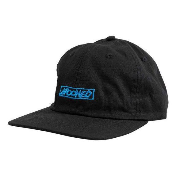 Krooked Skateboards Moonsmile Script Strapback Hat Black - Blue-Black Sheep Skate Shop