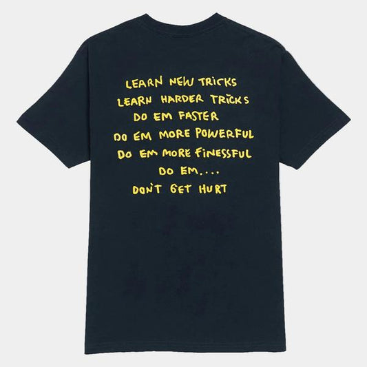 Krooked Skateboards New Tricks T-Shirt Navy-Black Sheep Skate Shop