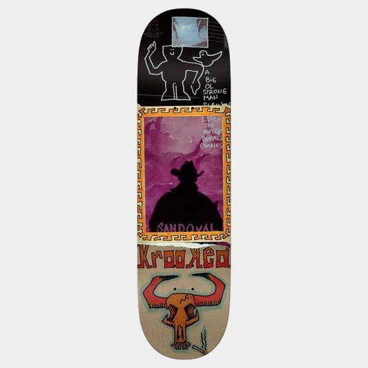 Krooked Skateboards Ronnie Sandoval Gun Slinger Deck 9.02"-Black Sheep Skate Shop