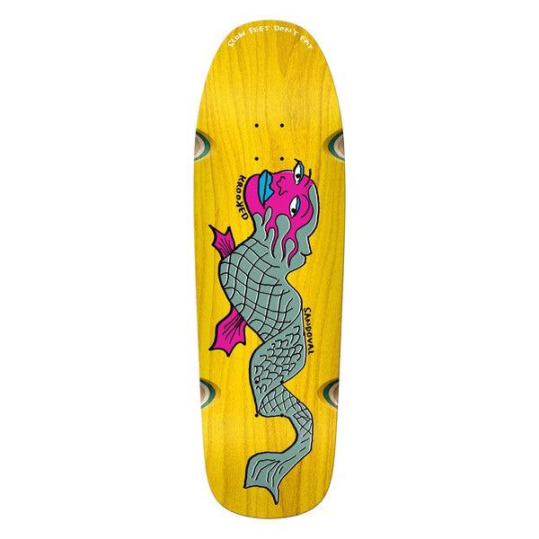 Krooked Skateboards Ronnie Sandoval Slow Feet Deck 9.81"-Black Sheep Skate Shop