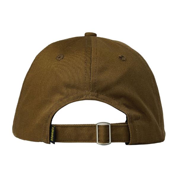 Krooked Skateboards Skript Strapback Hat Brown - White-Black Sheep Skate Shop