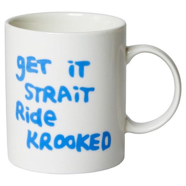 Krooked Skateboards Strait Eyes Coffee Mug White-Black Sheep Skate Shop