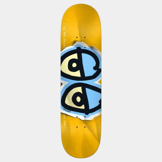 Krooked Skateboards Team Eyes DBX Basalt Deck 8.38" Gold-Black Sheep Skate Shop