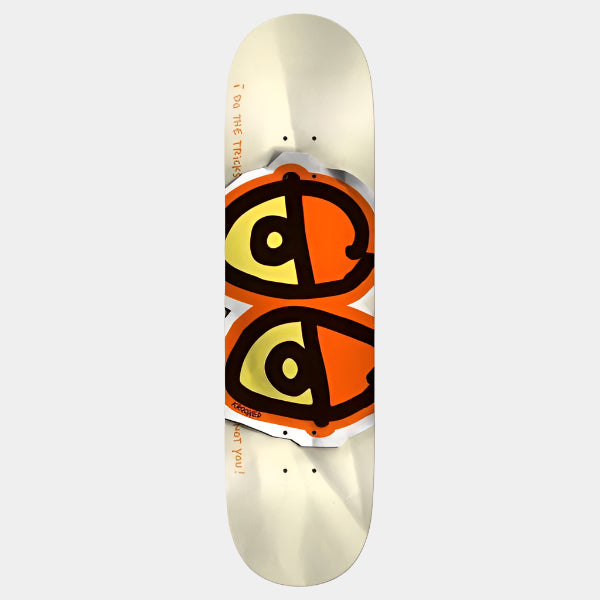 Krooked Skateboards Team Eyes DBX Basalt Deck 8.5" Bright Orange-Black Sheep Skate Shop