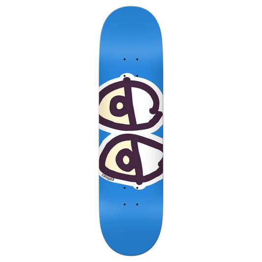 Krooked Skateboards Team Eyes Deck 7.75" Blue-Black Sheep Skate Shop