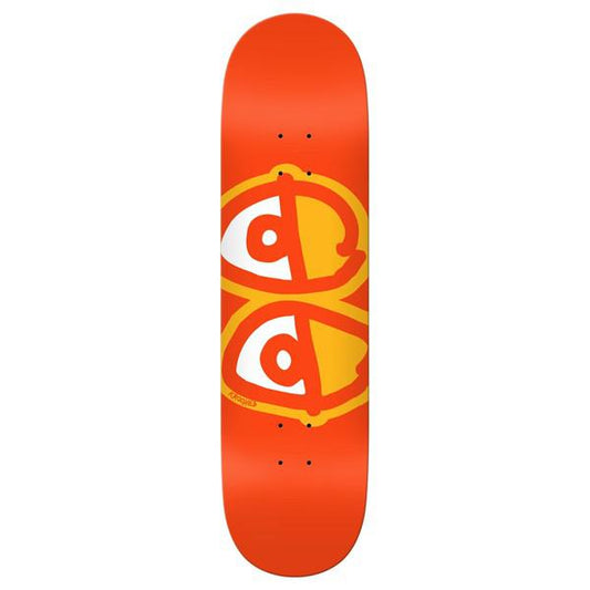 Krooked Skateboards Team Eyes Deck 8.25" Orange-Black Sheep Skate Shop