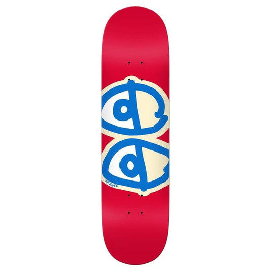 Krooked Skateboards Team Eyes Deck 8.25" Red-Black Sheep Skate Shop