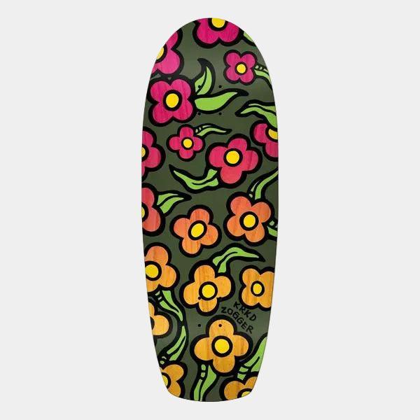 Krooked Skateboards Team Zogger Wildstyle Flowers Deck 10.75"-Black Sheep Skate Shop
