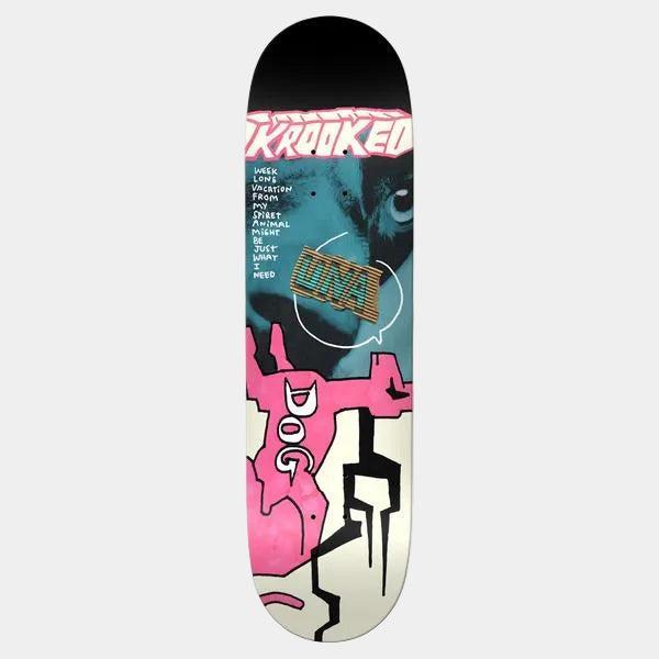 Krooked Skateboards Una Farrar Spirit Animal Deck 8.5" True Fit-Black Sheep Skate Shop