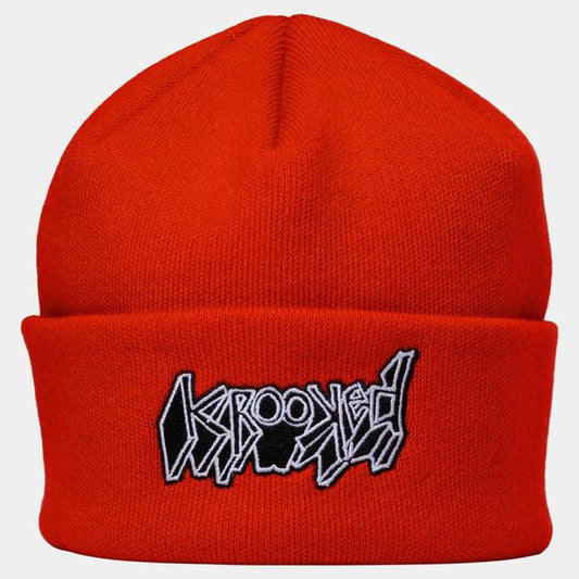 Krooked Skateboards VW Cuff Beanie Red-Black Sheep Skate Shop