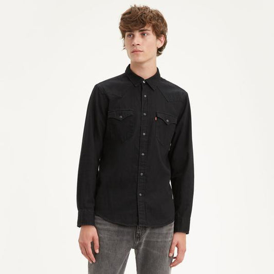 Levi's Classic Western Standard Long Sleeve Shirt New Black Rinse-Black Sheep Skate Shop