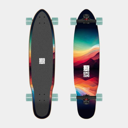 Long Island Mirage Kicktail Longboard Complete 9" x 38.85"-Black Sheep Skate Shop