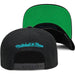 Mitchell & Ness Charlotte Hornet Core Basics Retro HWC Snapback Hat Black-Black Sheep Skate Shop
