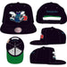 Mitchell & Ness Charlotte Hornet Core Basics Retro HWC Snapback Hat Black-Black Sheep Skate Shop