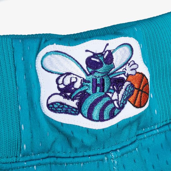 Mitchell & Ness Charlotte Hornets 1992-93 Authentic Swingman Road Shorts Teal-Black Sheep Skate Shop