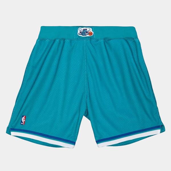 Mitchell & Ness Charlotte Hornets 1992-93 Authentic Swingman Road Shorts Teal-Black Sheep Skate Shop
