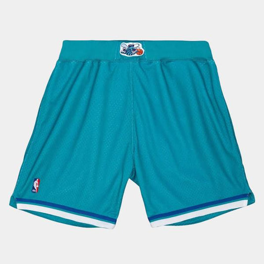 Mitchell & Ness Charlotte Hornets 1992-93 Authentic Swingman Road Shorts Teal-Black Sheep Skate Shop