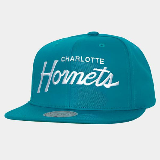 Mitchell & Ness Charlotte Hornets 90's Draft Day HWC Snapback Hat Teal-Black Sheep Skate Shop