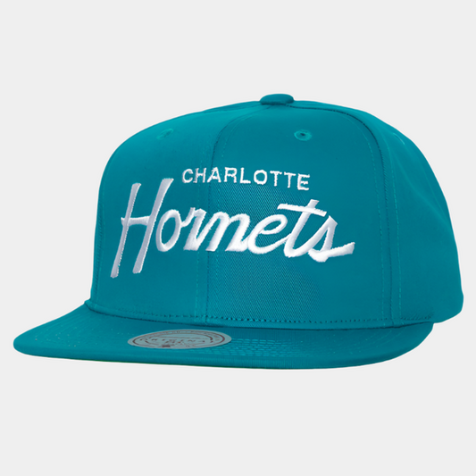 Mitchell & Ness Charlotte Hornets 90's Draft Day HWC Snapback Hat Teal-Black Sheep Skate Shop