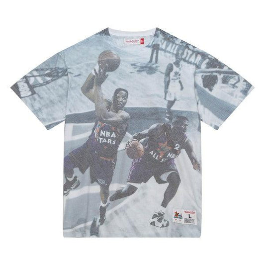 Mitchell & Ness Charlotte Hornets Above The Rim Sublimated Tee-Black Sheep Skate Shop