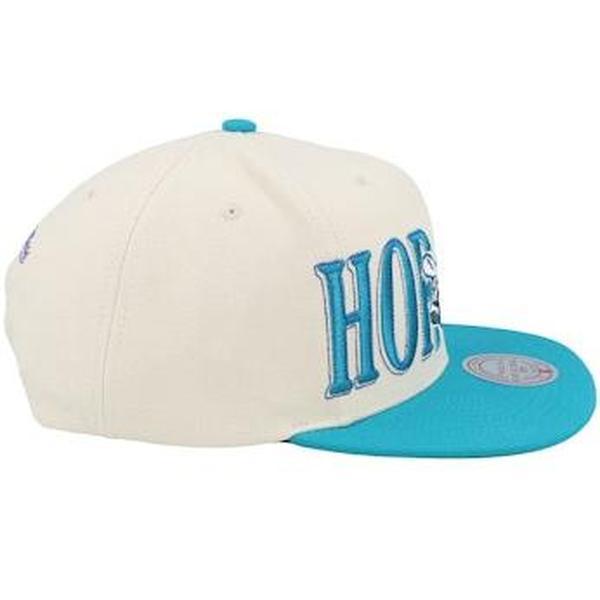 Mitchell & Ness Charlotte Hornets Across The Board HWC Snapback Hat Cream-Black Sheep Skate Shop