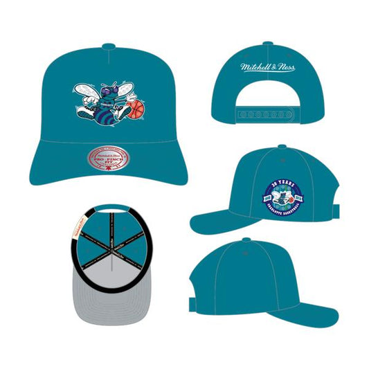 Mitchell & Ness Charlotte Hornets All That Bling Pro HWC Snapback Hat Teal-Black Sheep Skate Shop