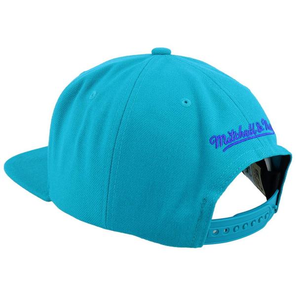 Mitchell & Ness Charlotte Hornets Big Time HWC Snapback Hat Teal-Black Sheep Skate Shop
