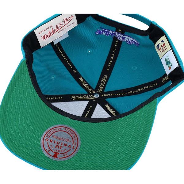 Mitchell & Ness Charlotte Hornets Big Time HWC Snapback Hat Teal-Black Sheep Skate Shop