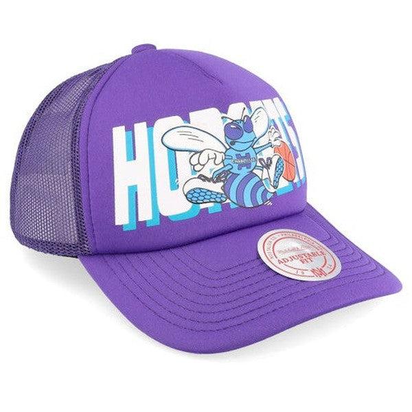 Mitchell & Ness Charlotte Hornets Billboard Retro Trucker HWC Snapback Hat-Black Sheep Skate Shop