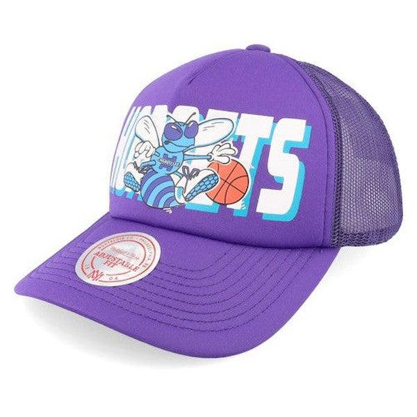 Mitchell & Ness Charlotte Hornets Billboard Retro Trucker HWC Snapback Hat-Black Sheep Skate Shop