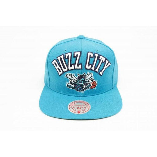 Mitchell & Ness Charlotte Hornets Buzz City HWC Snapback Hat Teal-Black Sheep Skate Shop