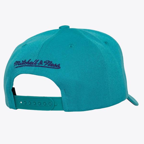 Mitchell & Ness Charlotte Hornets Chain Gang Pro HWC Snapback Hat Teal - Purple-Black Sheep Skate Shop